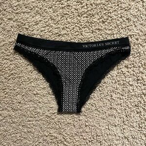 NWT Victoria’s Secret Black Cheekini Panty